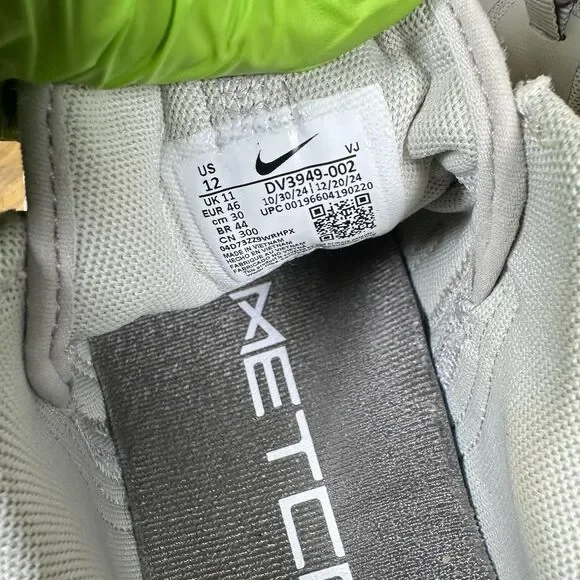 Nike Metcon Free Shoes Mens Size 12 Gray Volt Green DV3949-002 Training Sneakers